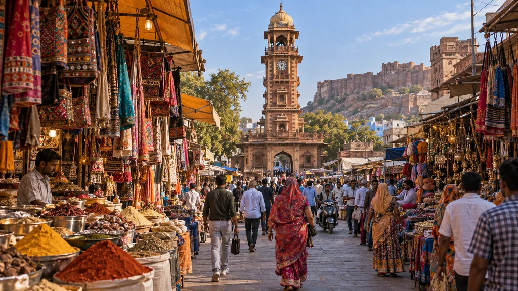Sardar Market near Clock Tower in Jodhpur Sardar Market near Clock Tower in Jodhpur